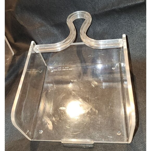 Vintage Rare 1970s Space Age Designs Lucite Clear Post Modern Napkin Holders Sta - Picture 10 of 13